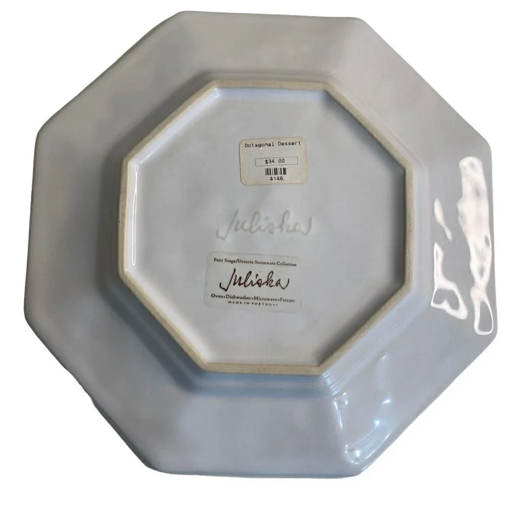 NEW Juliska Whitewash Octagonal Dessert Plate 8.75
